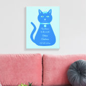 Cat Cat Custom Nursery Canvas Afdruk (Insitu (Woonkamer))