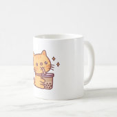 Cat Cat Drink Boba Tea Koffiemok (Voorkant rechts)