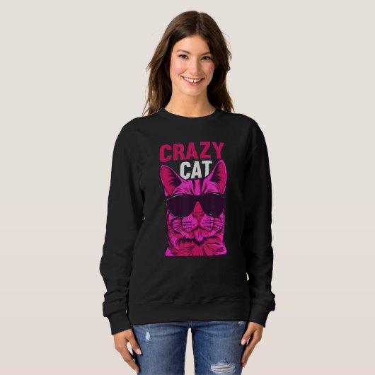 Cat  Cat Owner  Cat Meme I Crazy Cat Trui (Voorkant volledig)