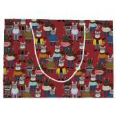 Cat Cat Pattern Groot Cadeauzakje (Achterkant)