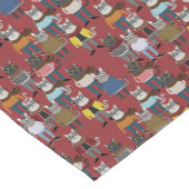 Cat Cat Pattern Korte Tafelloper (Hoek)