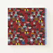 Cat Cat Pattern Notitieboek (Achterkant)