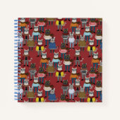 Cat Cat Pattern Notitieboek (Voorkant)