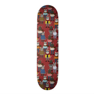 Cat Cat Pattern Persoonlijk Skateboard
