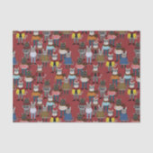 Cat Cat Pattern Tissuepapier (Voorkant)