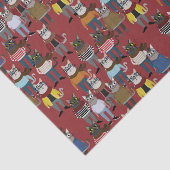 Cat Cat Pattern Tissuepapier (Detail)