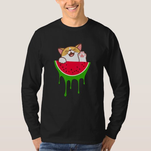 Cat Cat Summer Fruit T-shirt (Voorkant)