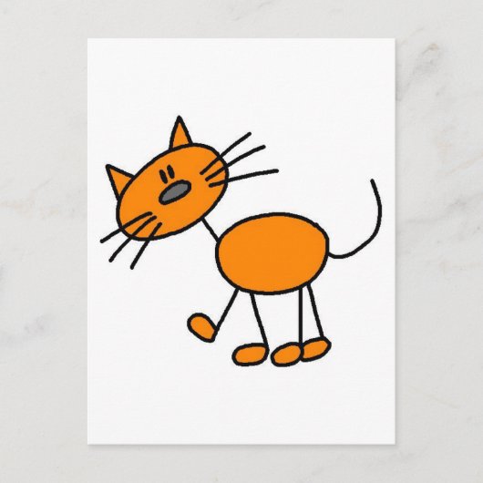 Cat Cat T-shirts en cadeautjes Briefkaart (Voorkant)