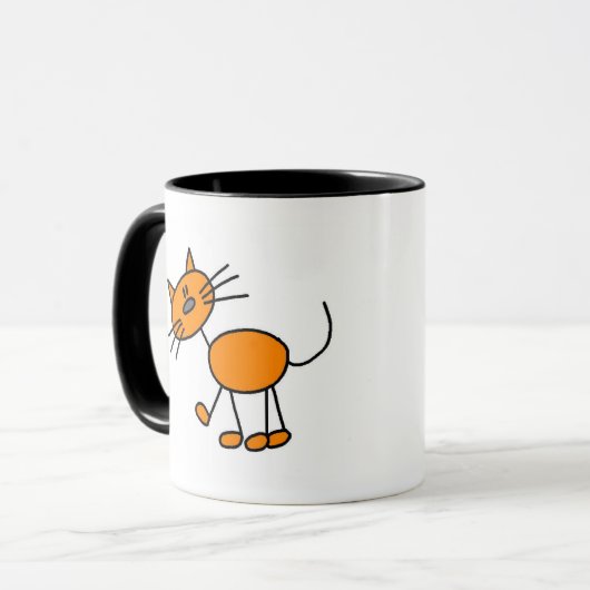 Cat Cat T-shirts en cadeautjes Mok (Voorkant links)