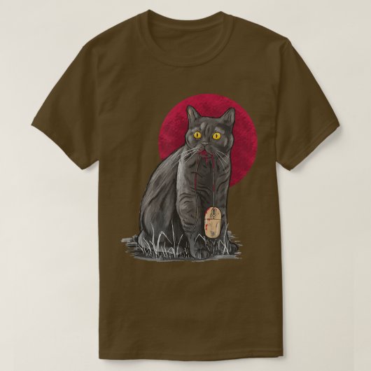 Cat Catch Mouse Funny Cat Lover Kitten Lover Scary T-shirt (Design voorkant)