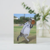 Cat Catcher in het Outfield! Briefkaart (Staand voorkant)