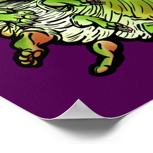 Cat Caterstone green Poster (Hoek)