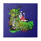 Cat Caterstone green Tegeltje (Voorkant)