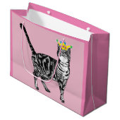 Cat Cats Art Gift Bag Groot Cadeauzakje (Voorkant Gekanteld)