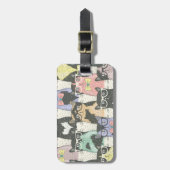 Cat Cats Cats Cute Pattern Bagagelabel (Voorkant verticaal)