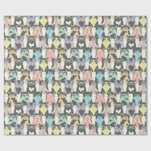 Cat Cats Cats Cute Pattern Cadeaupapier