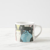 Cat Cats Cats Cute Pattern Espresso Kop (Rechts)
