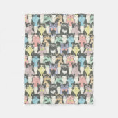 Cat Cats Cats Cute Pattern Fleece Deken (Voorkant)