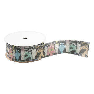 Cat Cats Cats Cute Pattern Grosgrain Lint