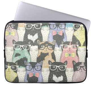 Cat Cats Cats Cute Pattern Laptop Sleeve