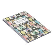 Cat Cats Cats Cute Pattern Notitieboek (Rechterzijde)