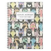 Cat Cats Cats Cute Pattern Notitieboek (Voorkant)