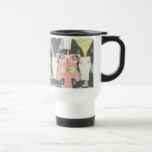 Cat Cats Cats Cute Pattern Reisbeker