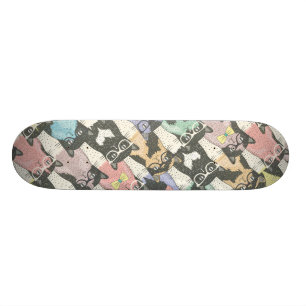 Cat Cats Cats Cute Pattern Skateboard