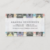 Cat Cats Cats Cute Pattern Visitekaartje (Achterkant)