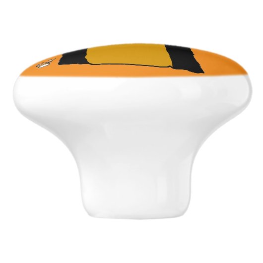 Cat Ceramic Knob. Keramische Knop (Zijkant)