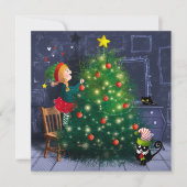 Cat Chaos Christmas Bedankkaart (Voorkant)