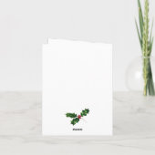 Cat Chaos kerstboom ontwerp Waterverf Feestdagen Kaart (Achterkant)