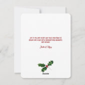 Cat Chaos kerstboom ontwerp Waterverf Feestdagenkaart (Achterkant)