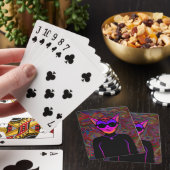 Cat character Luggage Tag Pokerkaarten (Insitu)