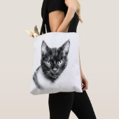 Cat Charcoal Tote Bag (Dichtbij)