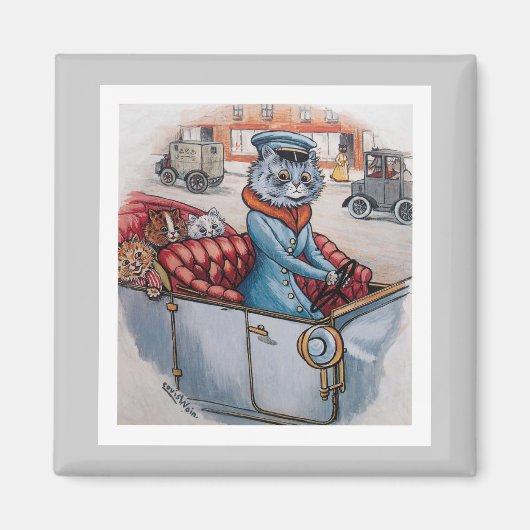 Cat Chauffeur Magneet (Voorkant)