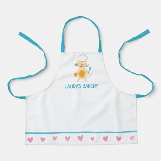 Cat Chef Apron for Kids Schort (Voorkant)