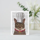 Cat Chef Briefkaart (Staand voorkant)
