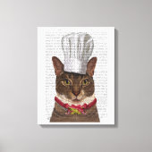 Cat Chef Canvas Afdruk (Voorkant)