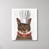 Cat Chef Canvas Afdruk (Voorkant)