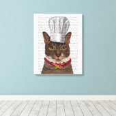 Cat Chef Canvas Afdruk (Insitu (Houten vloer))