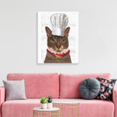Cat Chef Canvas Afdruk (Insitu (Woonkamer))