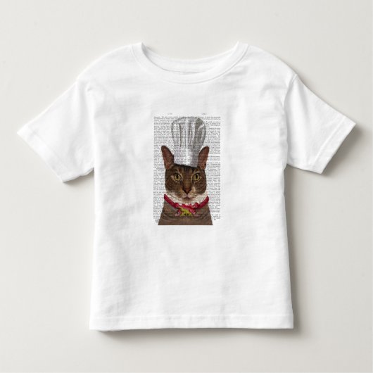 Cat Chef Kinder Shirts (Voorkant)