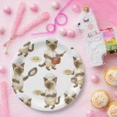 Cat Chef kookt het ontbijt Papieren Bordje (Feest)