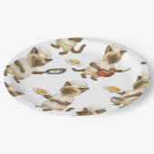 Cat Chef kookt het ontbijt Papieren Bordje (Gekanteld)