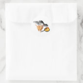 Cat Chef met Flaming Frying Pan Stickers (Tas)