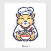 Cat Chef Ramen Sticker (Vel)