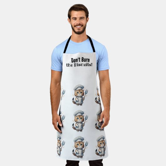 Cat Chef Whimsy All-Over Print Schort (Gedragen)