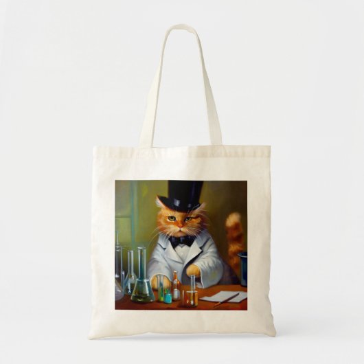 Cat Chemist Tote Bag (Voorkant)