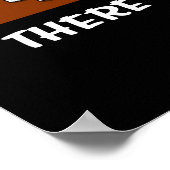 Cat Chemistry Teacher Funny No Reaction Joke Poster (Hoek)